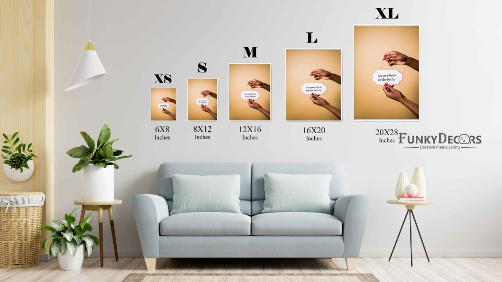 We Are Here To Do Better - Business Art Frame For Wall Decor- Funkydecors Posters Prints &amp; Visual