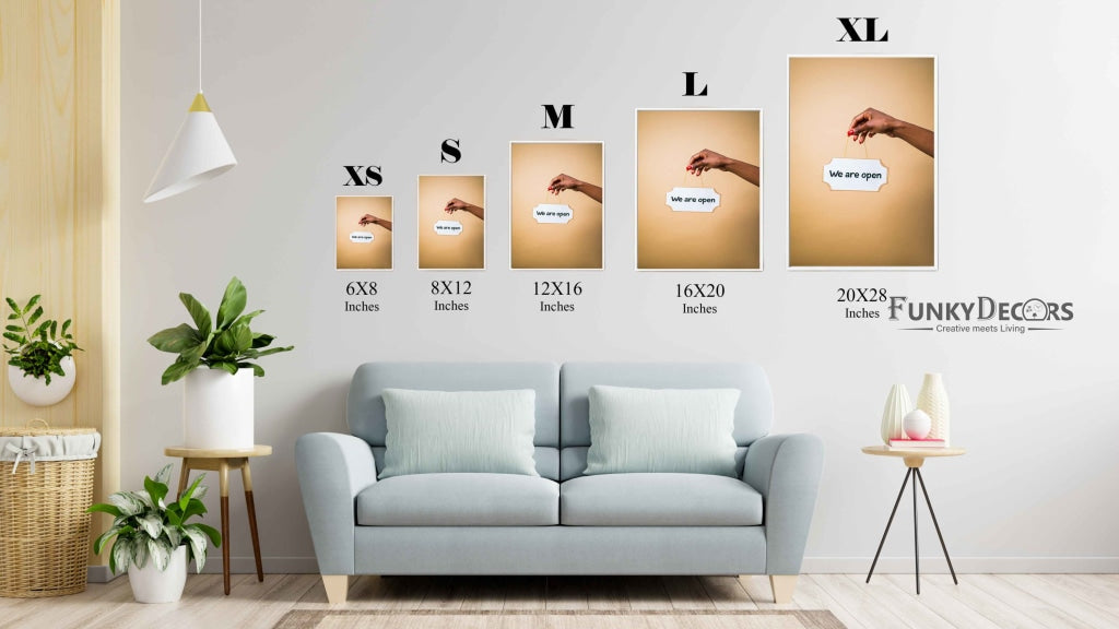 We Are Open - Business Art Frame For Wall Decor- Funkydecors Posters Prints & Visual Artwork