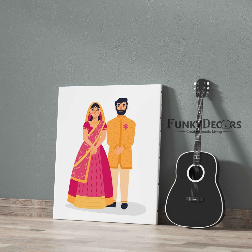 Wedding Bells Portrait Art Frame For Wall Decor- Funkydecors Posters Prints & Visual Artwork