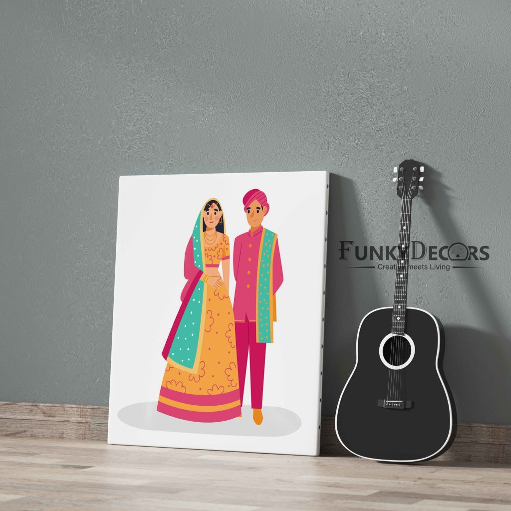 Wedding Bells Portrait Art Frame For Wall Decor- Funkydecors Posters Prints & Visual Artwork