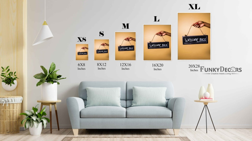 Welcome Back - Business Art Frame For Wall Decor- Funkydecors Posters Prints & Visual Artwork