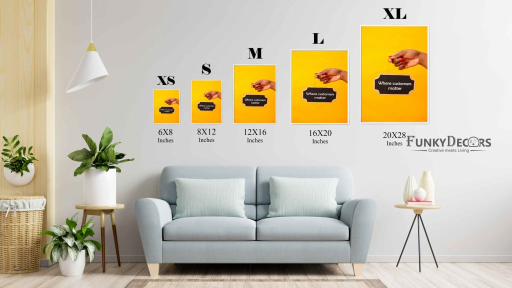 Where Customers Matter - Business Art Frame For Wall Decor- Funkydecors Posters Prints & Visual