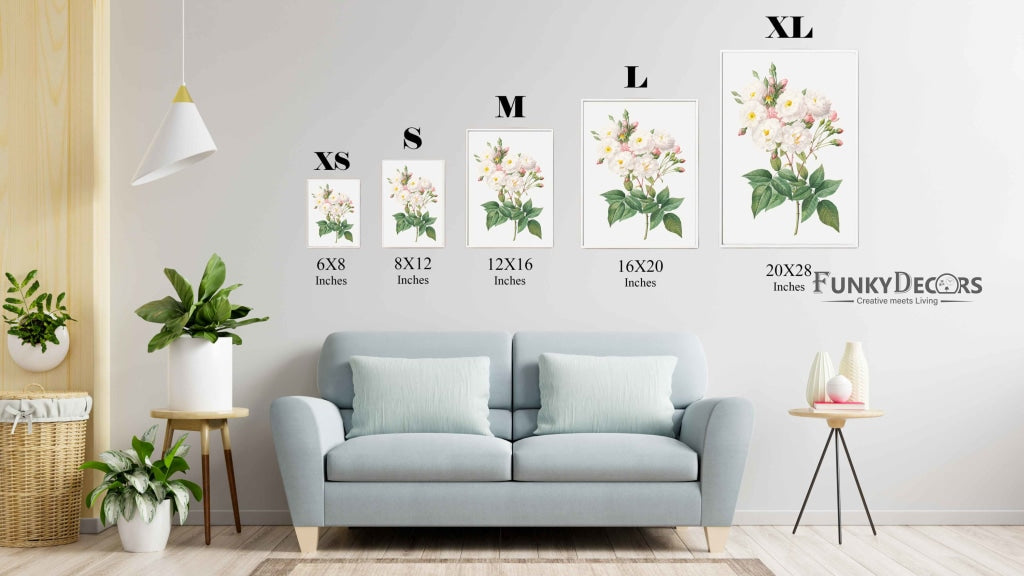 White As Frost - Nature Art Frame For Wall Decor- Funkydecors Posters Prints & Visual Artwork