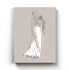 White Gown Portrait Art Frame For Wall Decor- Funkydecors Xs / Canvas Posters Prints & Visual