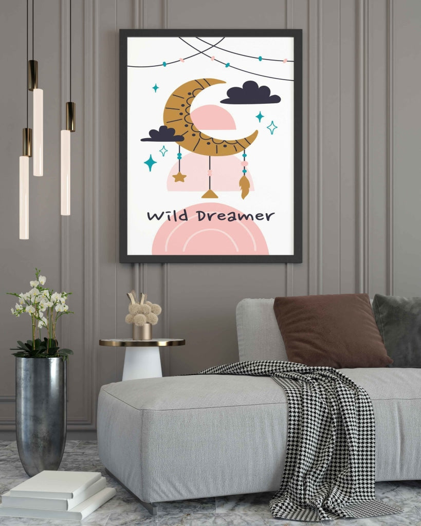 Wild Dreamer - Tribal Art Frame For Wall Decor- Funkydecors Xs / Black Posters Prints &amp; Visual
