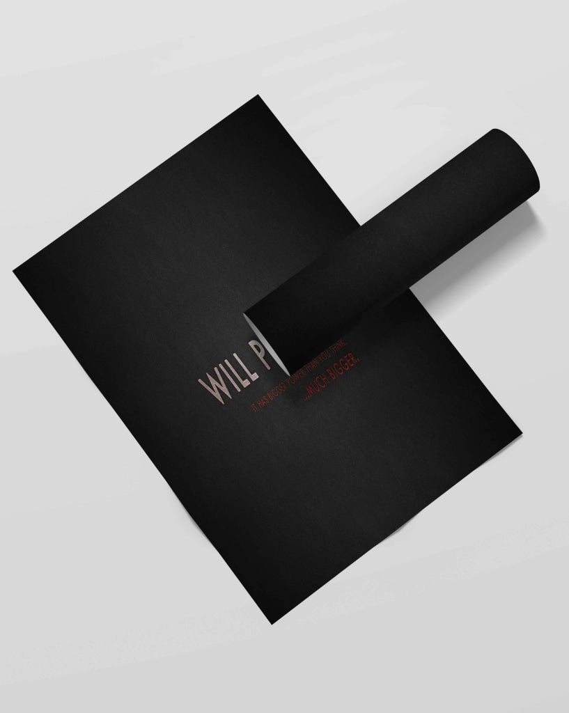 Will Power - Motivation Quotes Art Frame For Wall Decor- Funkydecors Xs / Roll Posters Prints &amp;
