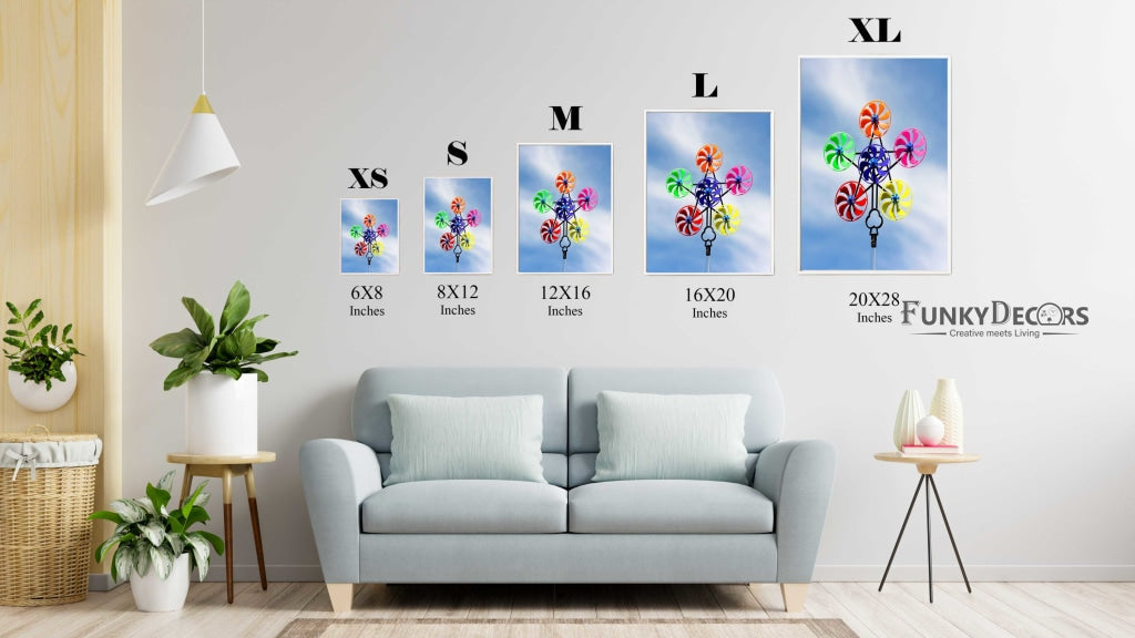 Wind Spinner - Nursery Art Frame For Wall Decor- Funkydecors Posters Prints &amp; Visual Artwork