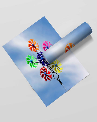 Wind Spinner - Nursery Art Frame For Wall Decor- Funkydecors Xs / Roll Posters Prints & Visual