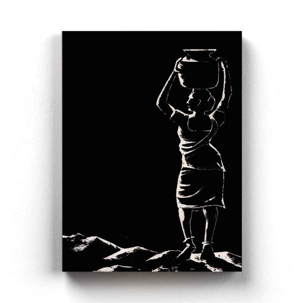 Women Achromatic Art Frame For Wall Decor- Funkydecors Xs / Canvas Posters Prints & Visual Artwork