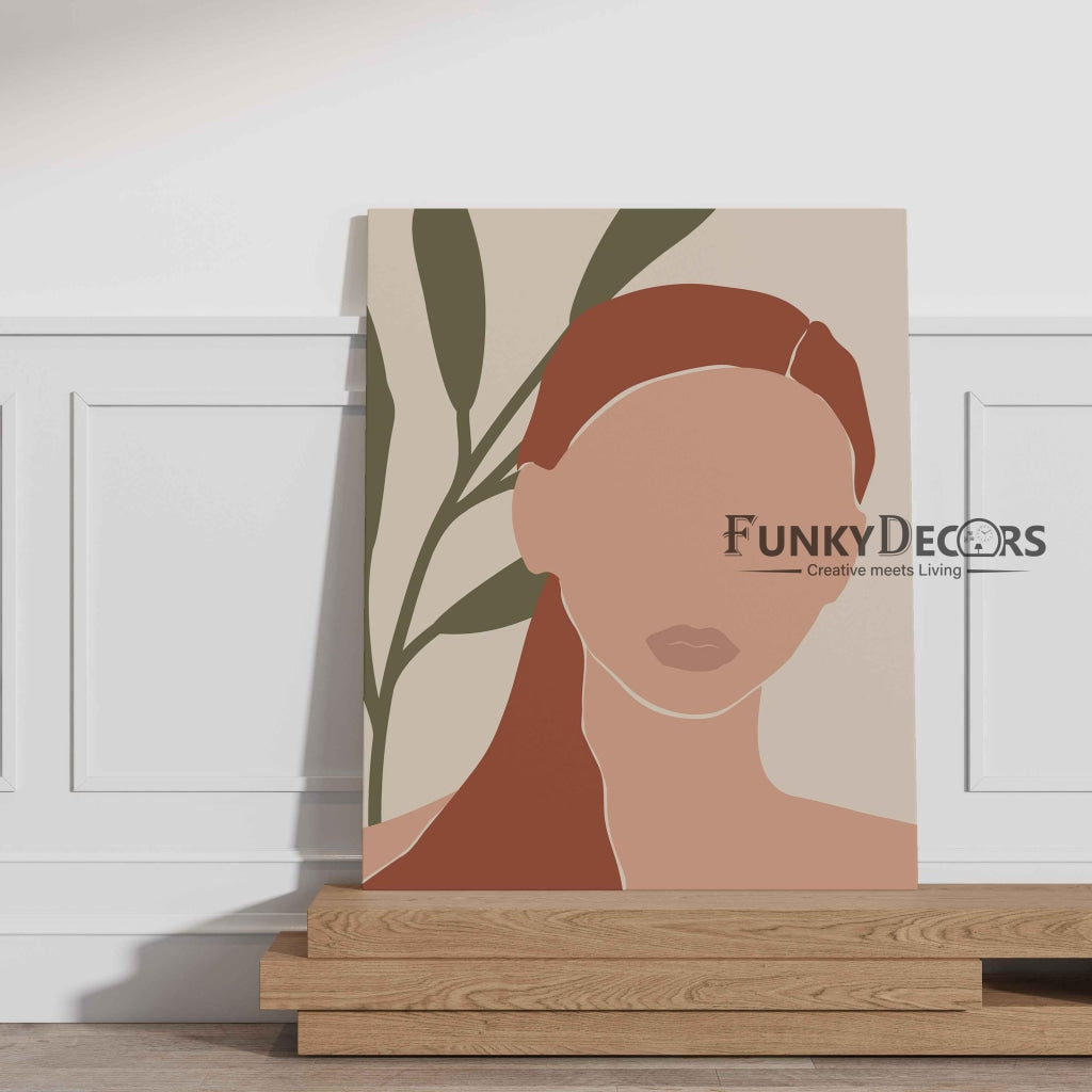 Women Face Portrait Art Frame For Wall Decor- Funkydecors Posters Prints & Visual Artwork