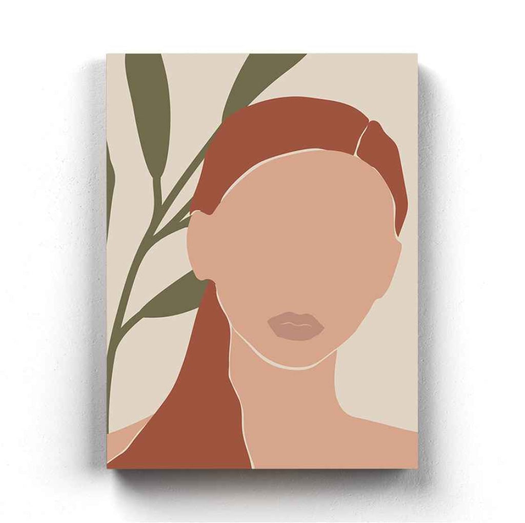 Women Face Portrait Art Frame For Wall Decor- Funkydecors Xs / Canvas Posters Prints & Visual