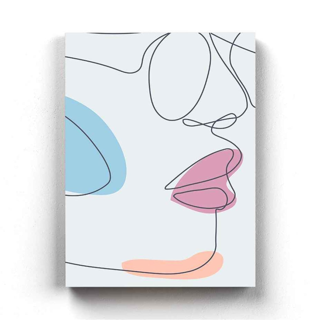 Women Line Art Frame For Wall Decor- Funkydecors Xs / Canvas Posters Prints & Visual Artwork