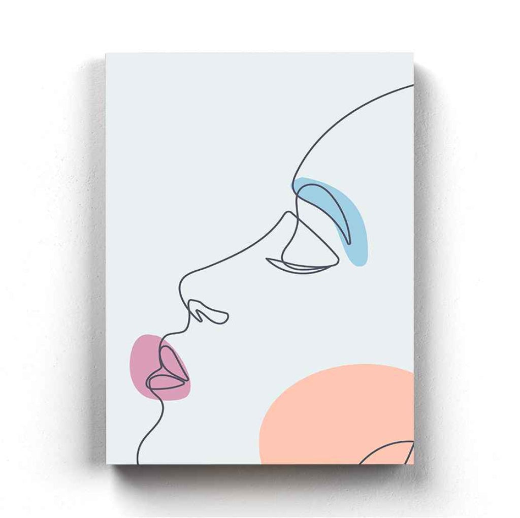 Women Line Art Frame For Wall Decor- Funkydecors Xs / Canvas Posters Prints &amp; Visual Artwork