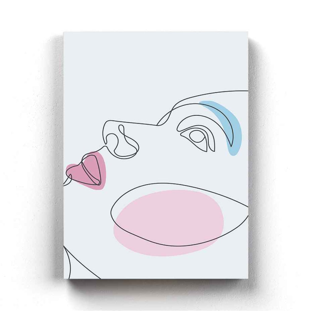 Women Line Art Frame For Wall Decor- Funkydecors Xs / Canvas Posters Prints & Visual Artwork
