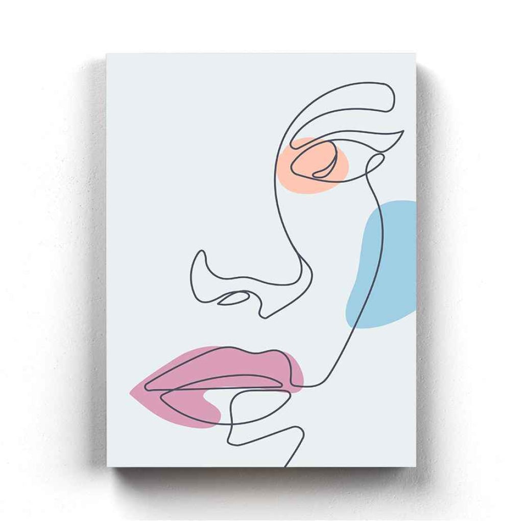 Women Line Art Frame For Wall Decor- Funkydecors Xs / Canvas Posters Prints & Visual Artwork