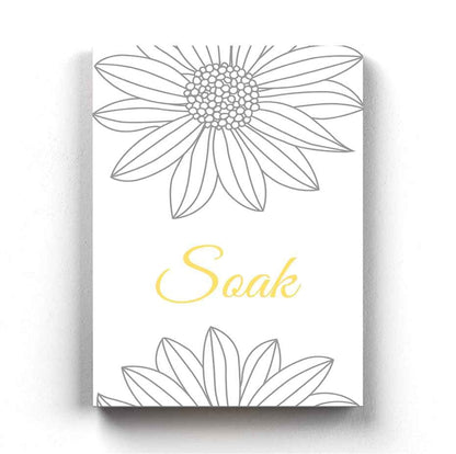 Yellow Mellow Floral Design Portrait Art Frame For Wall Decor - Funkydecors Xs / Canvas Posters