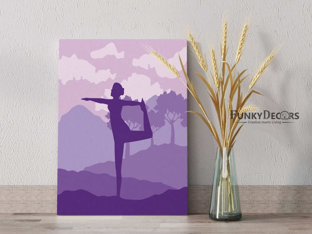 Yoga Fitness - Sports Art Frame For Wall Decor- Funkydecors Posters Prints &amp; Visual Artwork