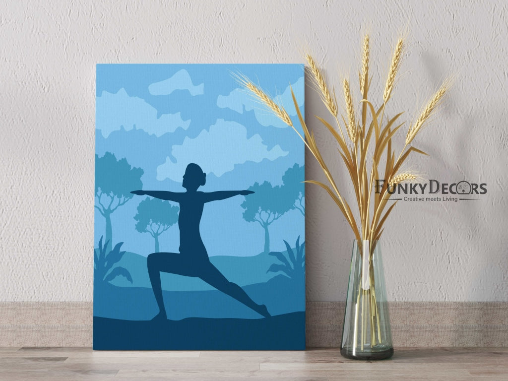 Yoga Fitness - Sports Art Frame For Wall Decor- Funkydecors Posters Prints &amp; Visual Artwork