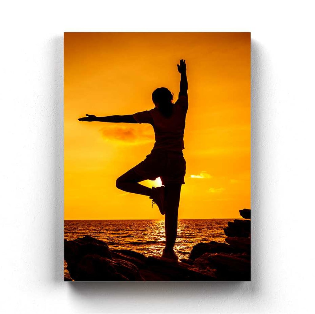 Yoga Fitness - Sports Art Frame For Wall Decor- Funkydecors Xs / Canvas Posters Prints &amp; Visual