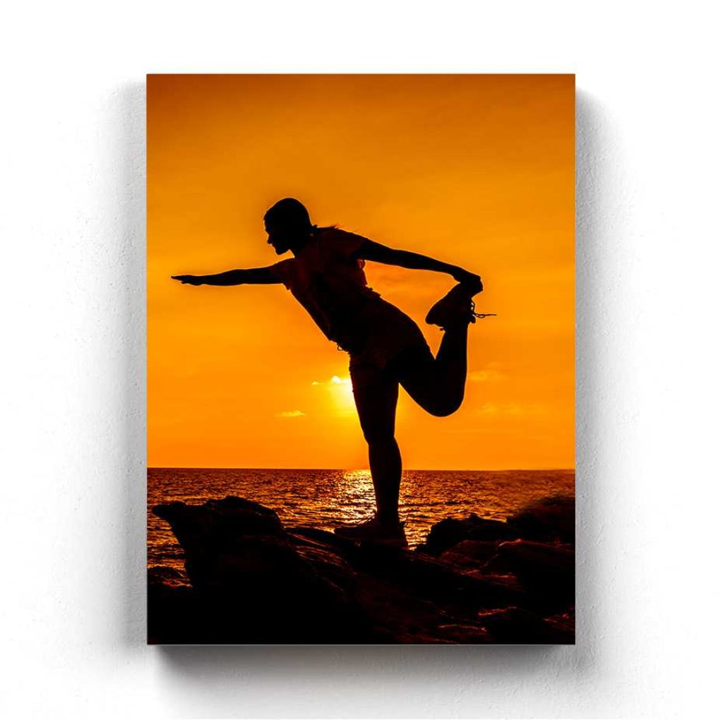 Yoga Fitness - Sports Art Frame For Wall Decor- Funkydecors Xs / Canvas Posters Prints &amp; Visual