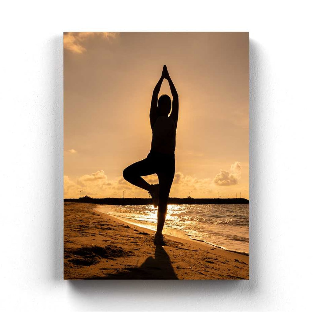 Yoga Fitness - Sports Art Frame For Wall Decor- Funkydecors Xs / Canvas Posters Prints &amp; Visual