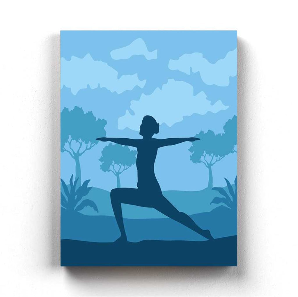 Yoga Fitness - Sports Art Frame For Wall Decor- Funkydecors Xs / Canvas Posters Prints &amp; Visual