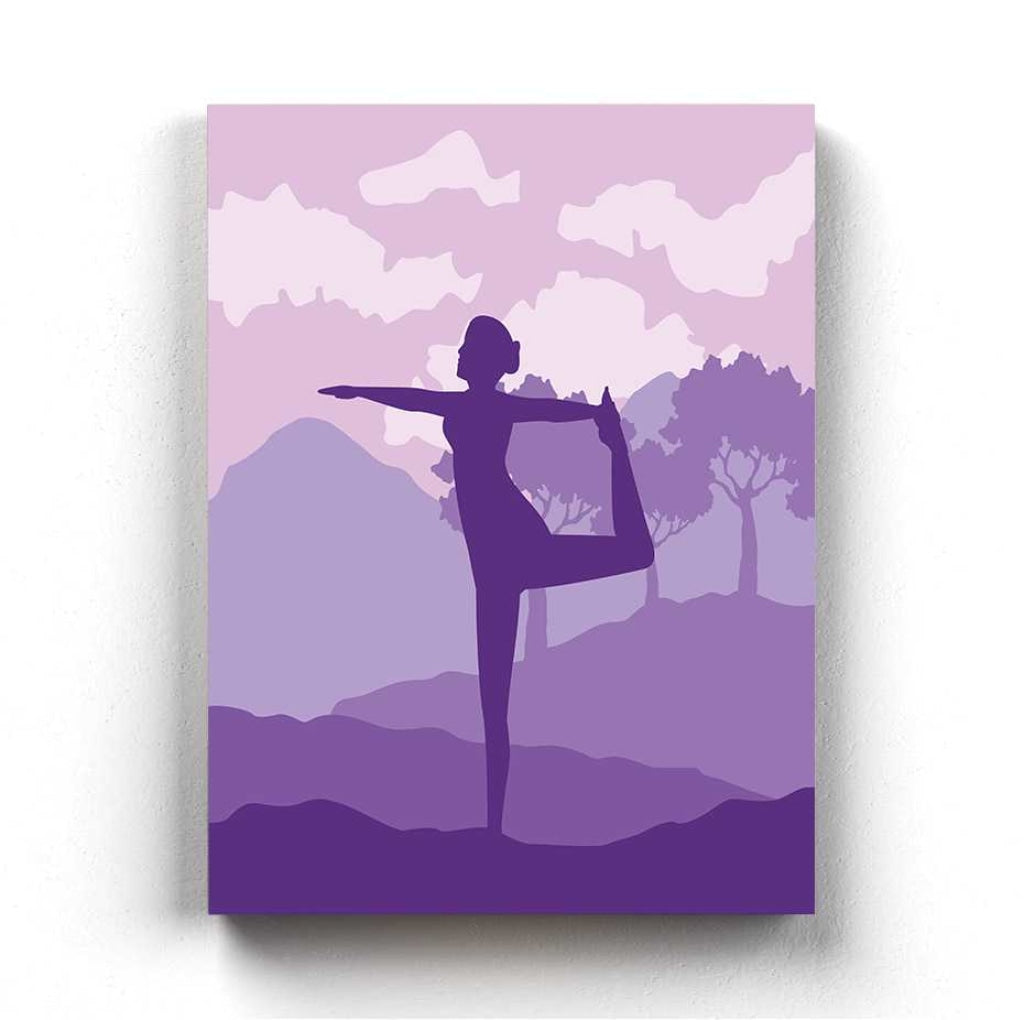 Yoga Fitness - Sports Art Frame For Wall Decor- Funkydecors Xs / Canvas Posters Prints & Visual