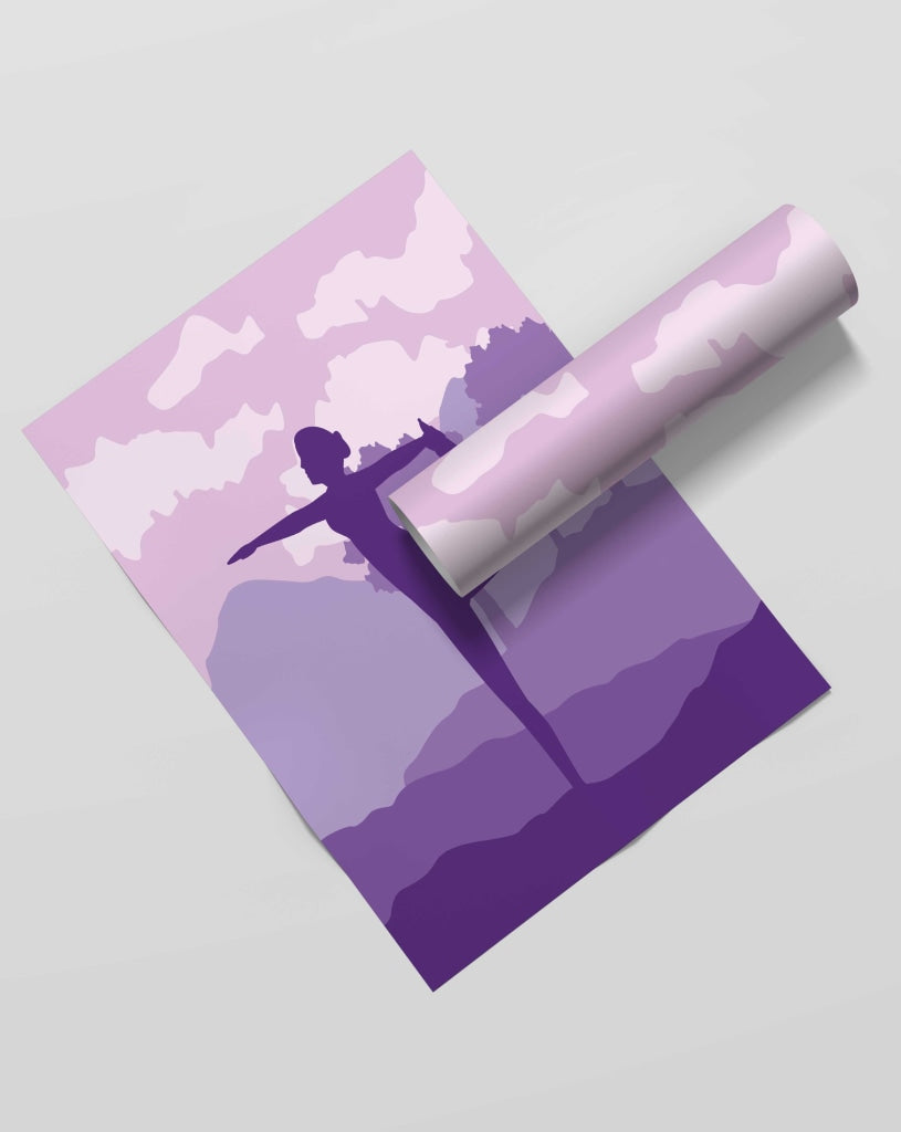 Yoga Fitness - Sports Art Frame For Wall Decor- Funkydecors Xs / Roll Posters Prints &amp; Visual