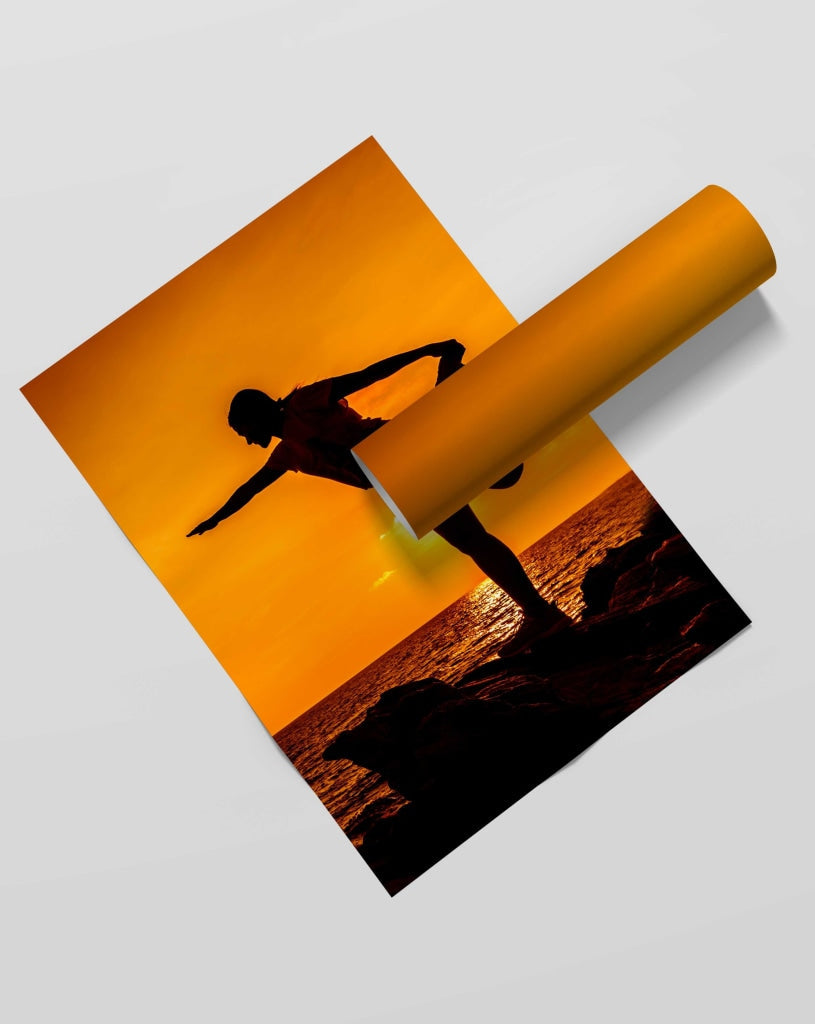Yoga Fitness - Sports Art Frame For Wall Decor- Funkydecors Xs / Roll Posters Prints &amp; Visual