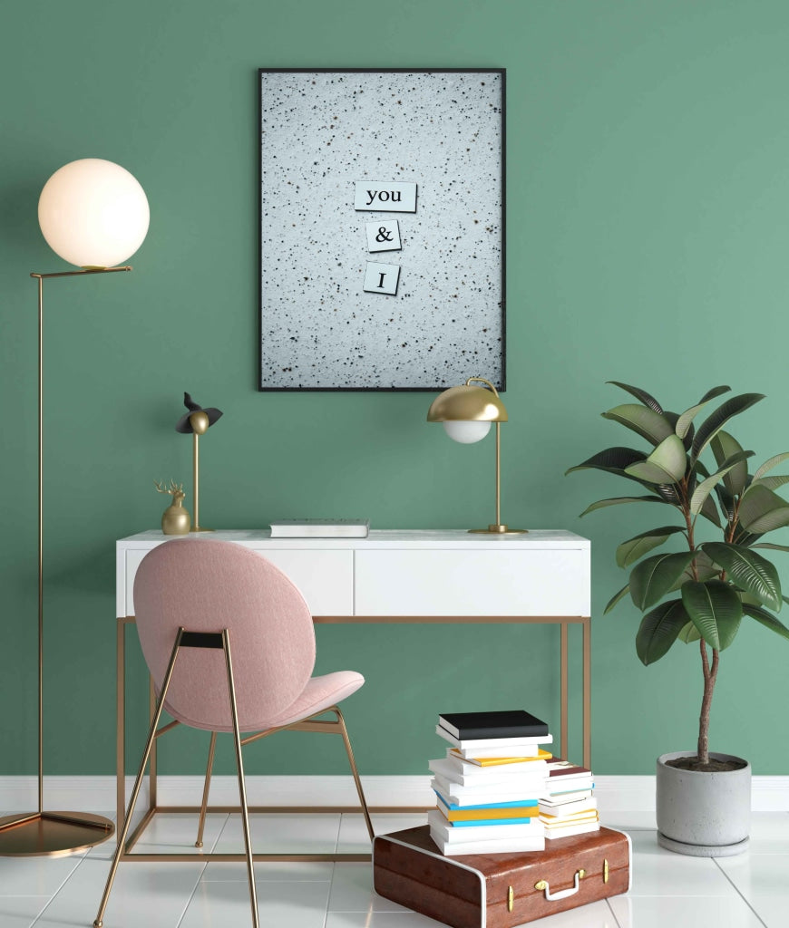 You And I - Love Quotes Art Frame For Wall Decor- Funkydecors Xs / Black Posters Prints & Visual