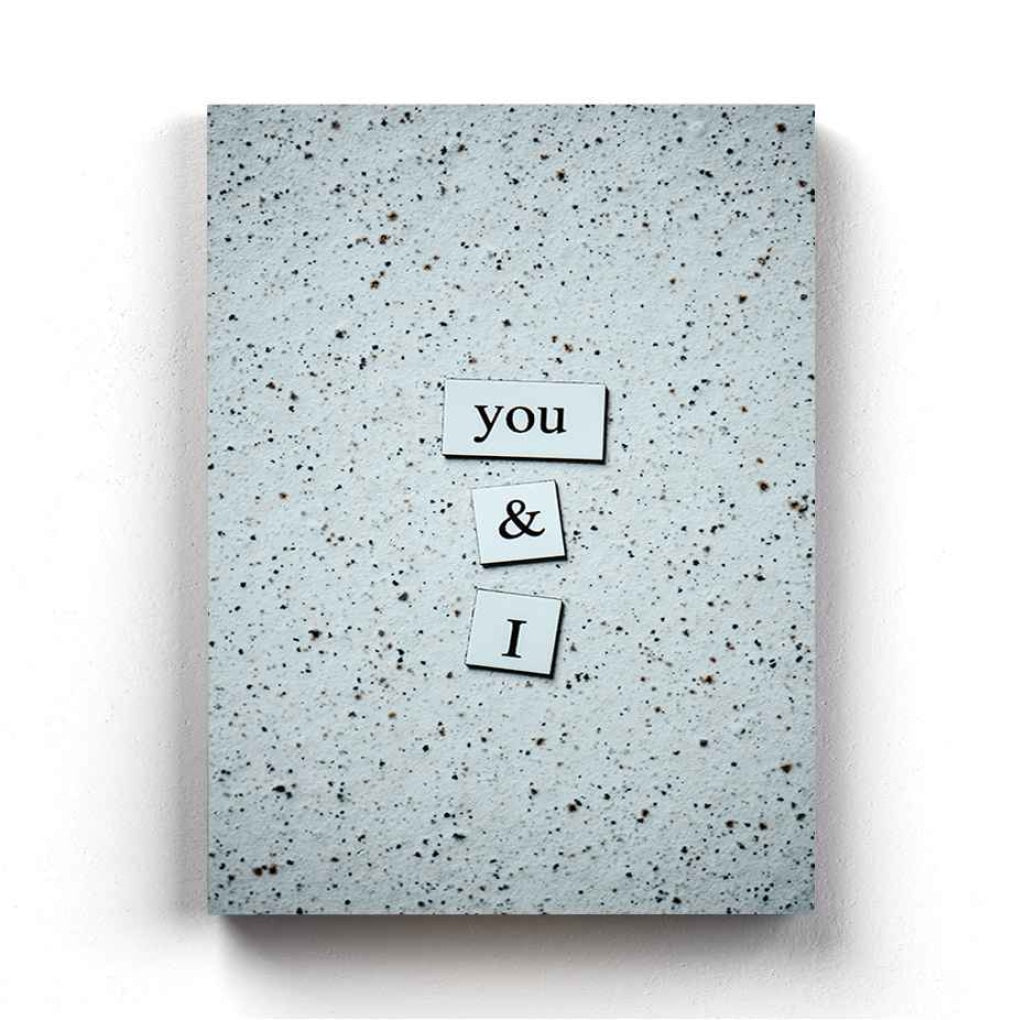 You And I - Love Quotes Art Frame For Wall Decor- Funkydecors Xs / Canvas Posters Prints & Visual