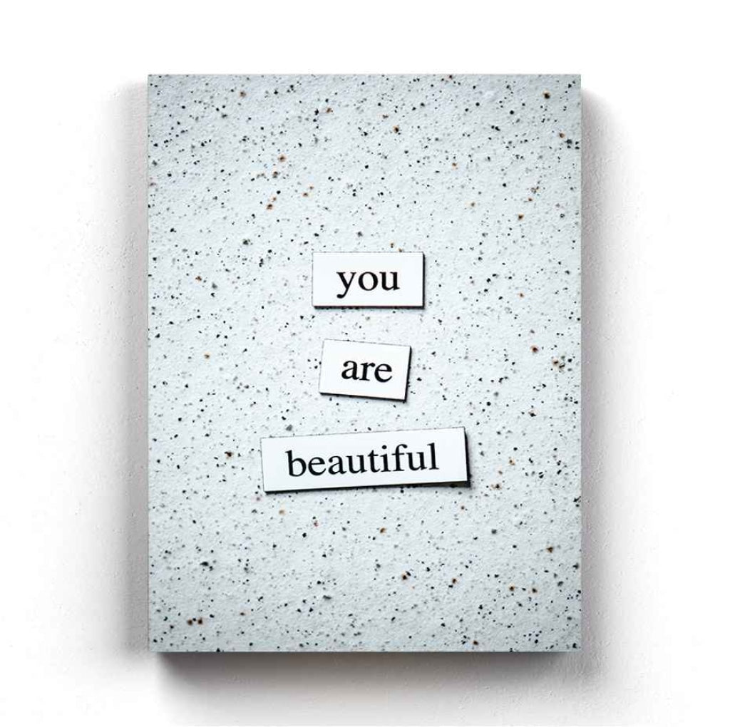 You Are Beautiful - Quotes Art Frame For Wall Decor- Funkydecors Xs / Canvas Posters Prints & Visual