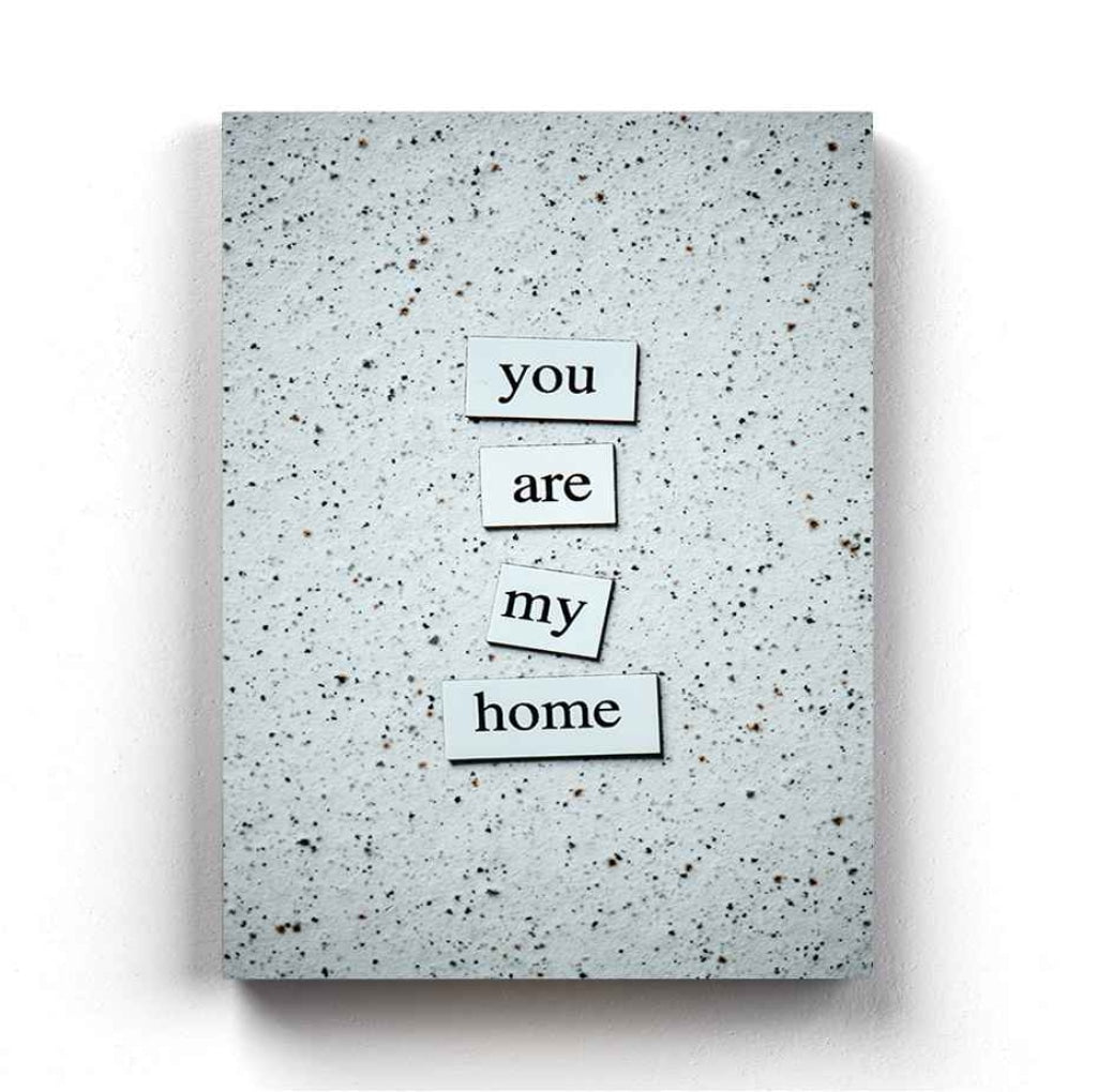 You Are My Home - Love Quotes Art Frame For Wall Decor- Funkydecors Xs / Canvas Posters Prints &