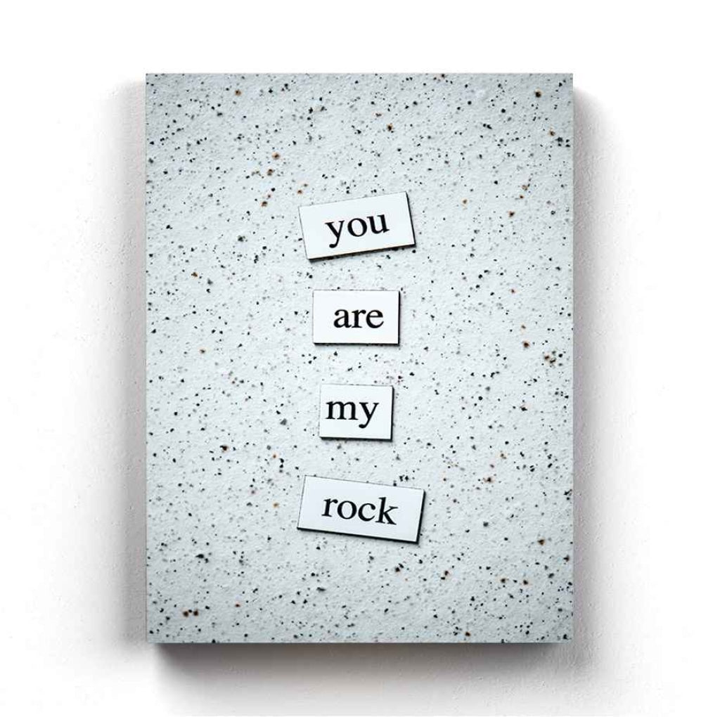 You Are My Rock - Love Quotes Art Frame For Wall Decor- Funkydecors Xs / Canvas Posters Prints &amp;