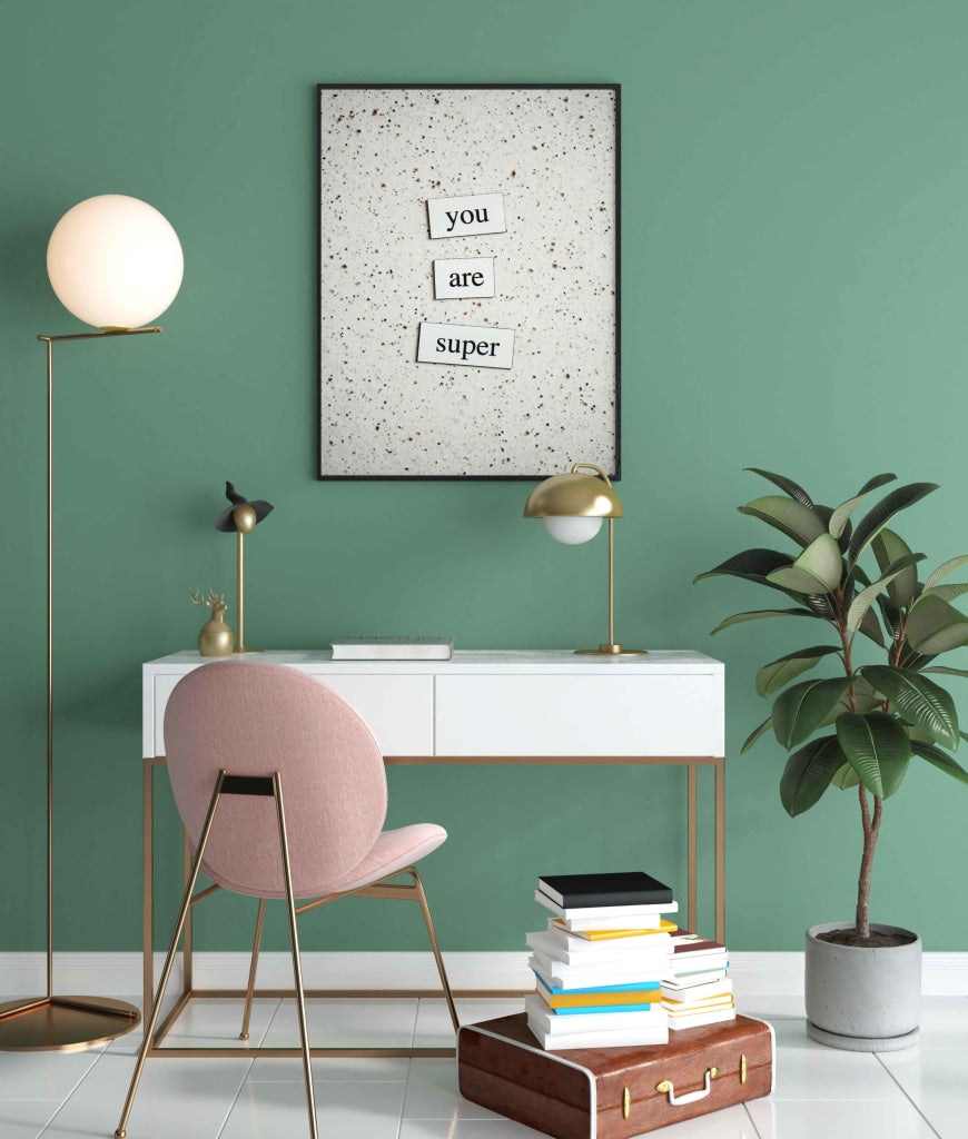 You Are Super - Quotes Art Frame For Wall Decor- Funkydecors Xs / Black Posters Prints &amp; Visual