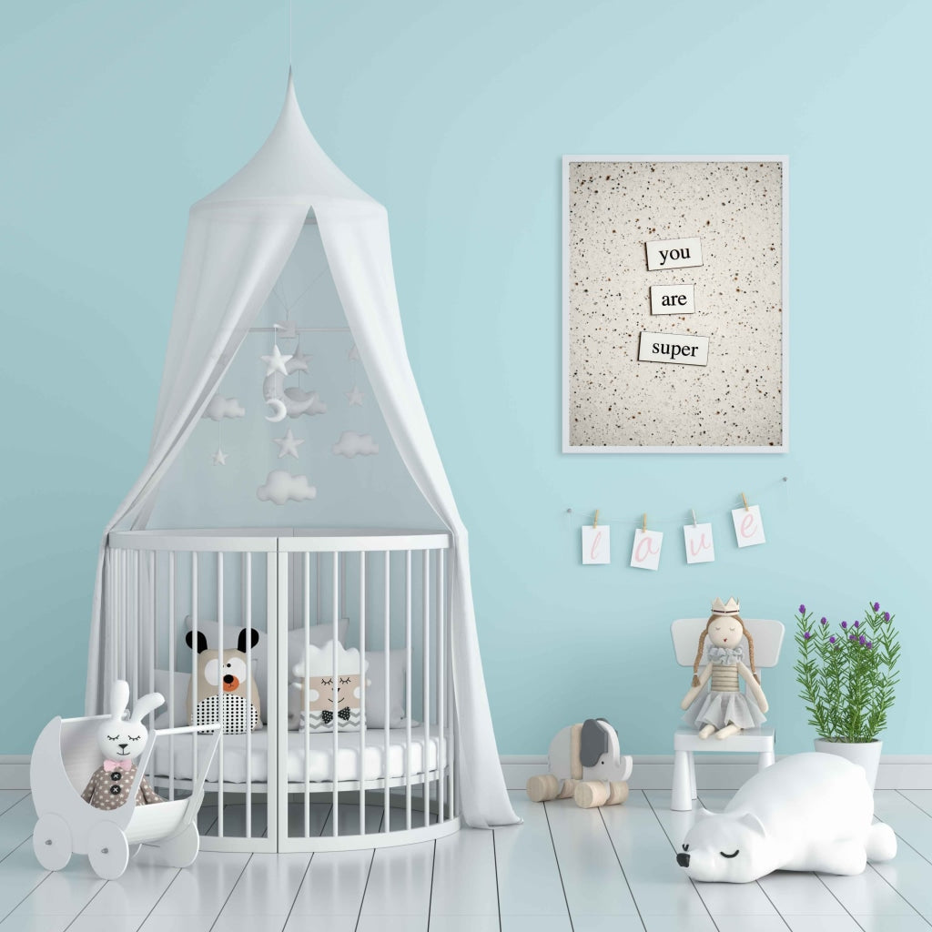 You Are Super - Quotes Art Frame For Wall Decor- Funkydecors Xs / White Posters Prints & Visual