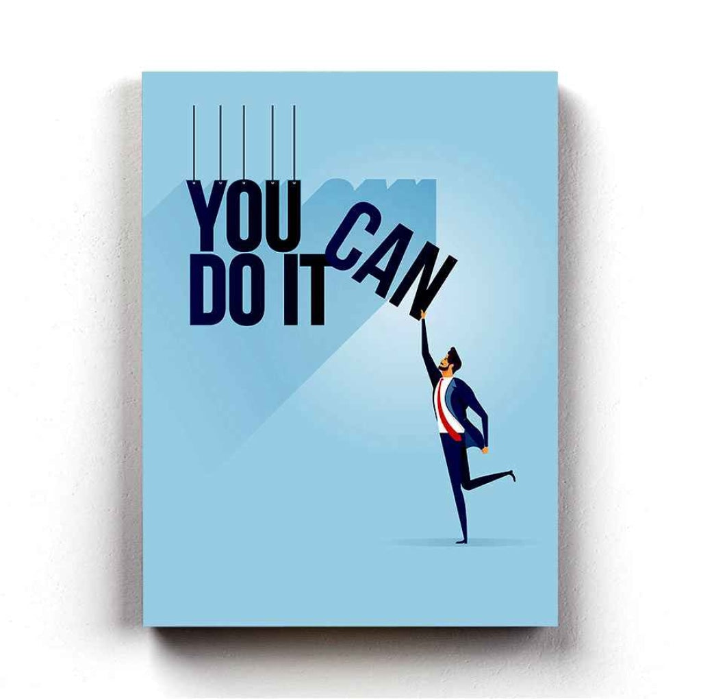 You Can Do It Quotes Art Frame For Wall Decor- Funkydecors Xs / Canvas Posters Prints & Visual