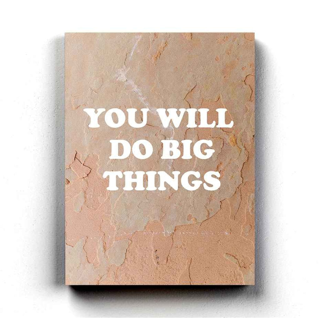 You Will Do Big Things Quotes Art Frame For Wall Decor- Funkydecors Xs / Canvas Posters Prints &