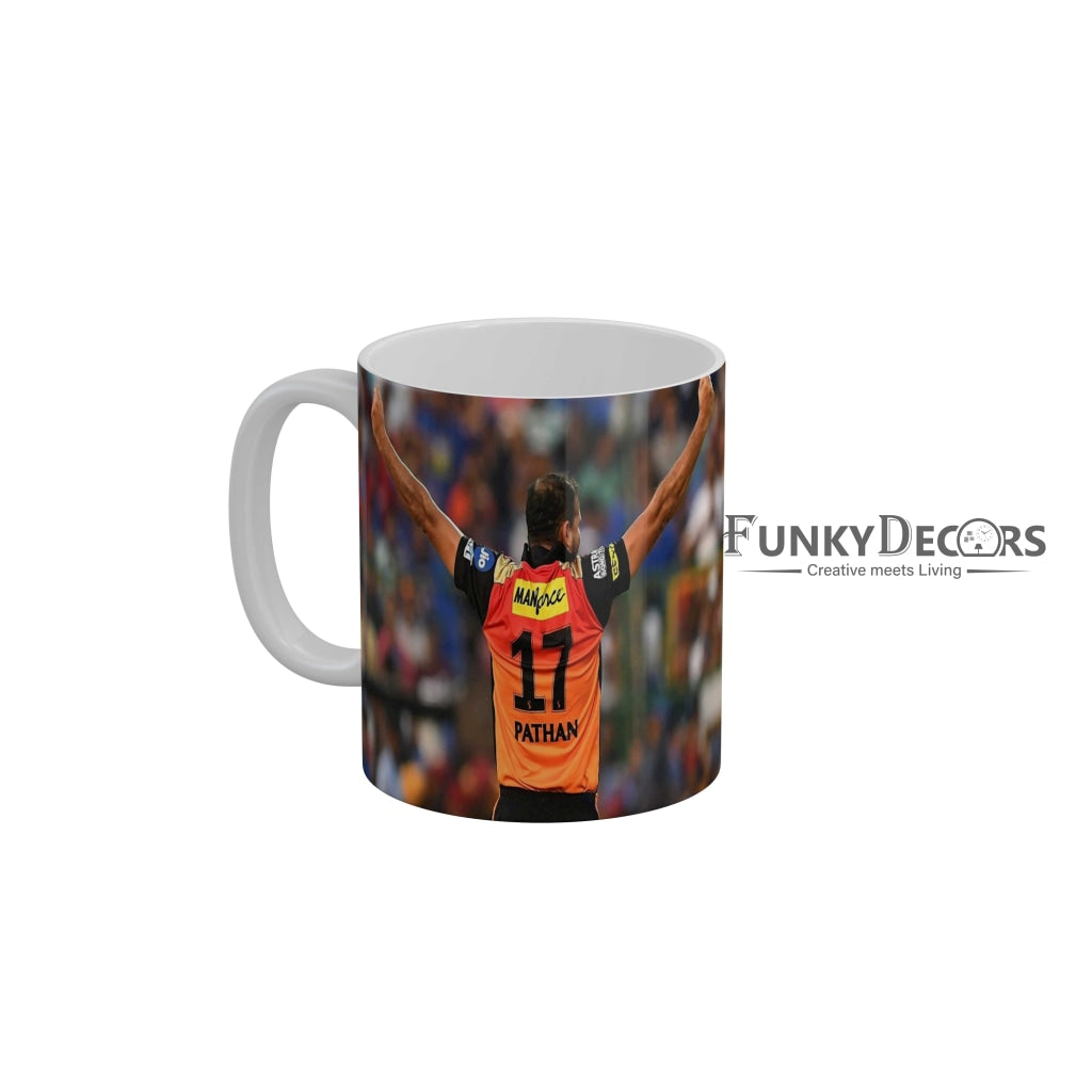Yusuf Pathan Sunrisers Hyderabad Coffee Ceramic Mug 350 ML-FunkyDecors