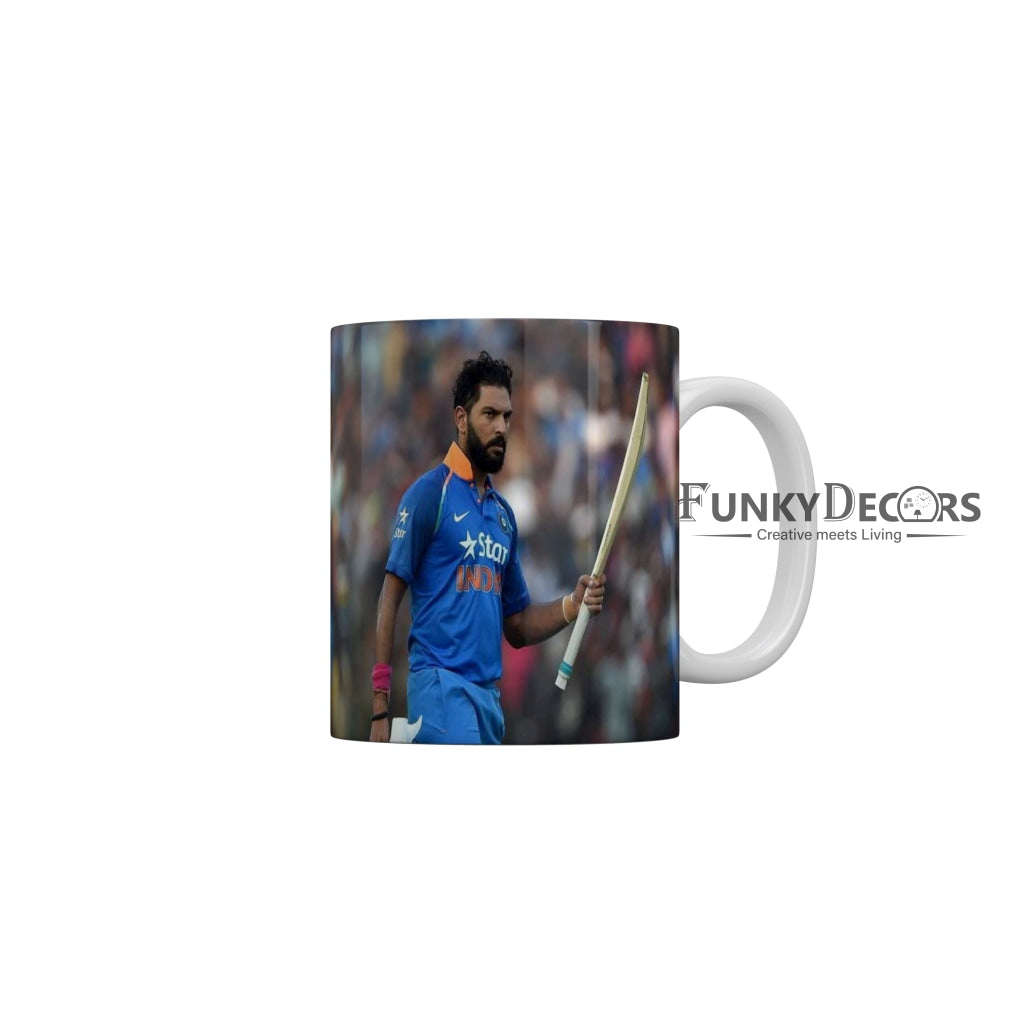 Yuvraj singh Mumbai Indians Coffee Ceramic Mug 350 ML-FunkyDecors