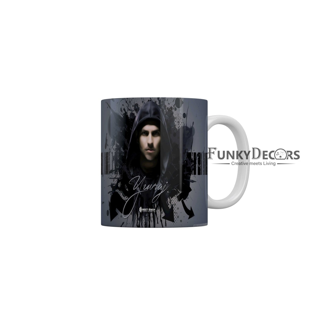 Yuvraj singh Mumbai Indians Coffee Ceramic Mug 350 ML-FunkyDecors