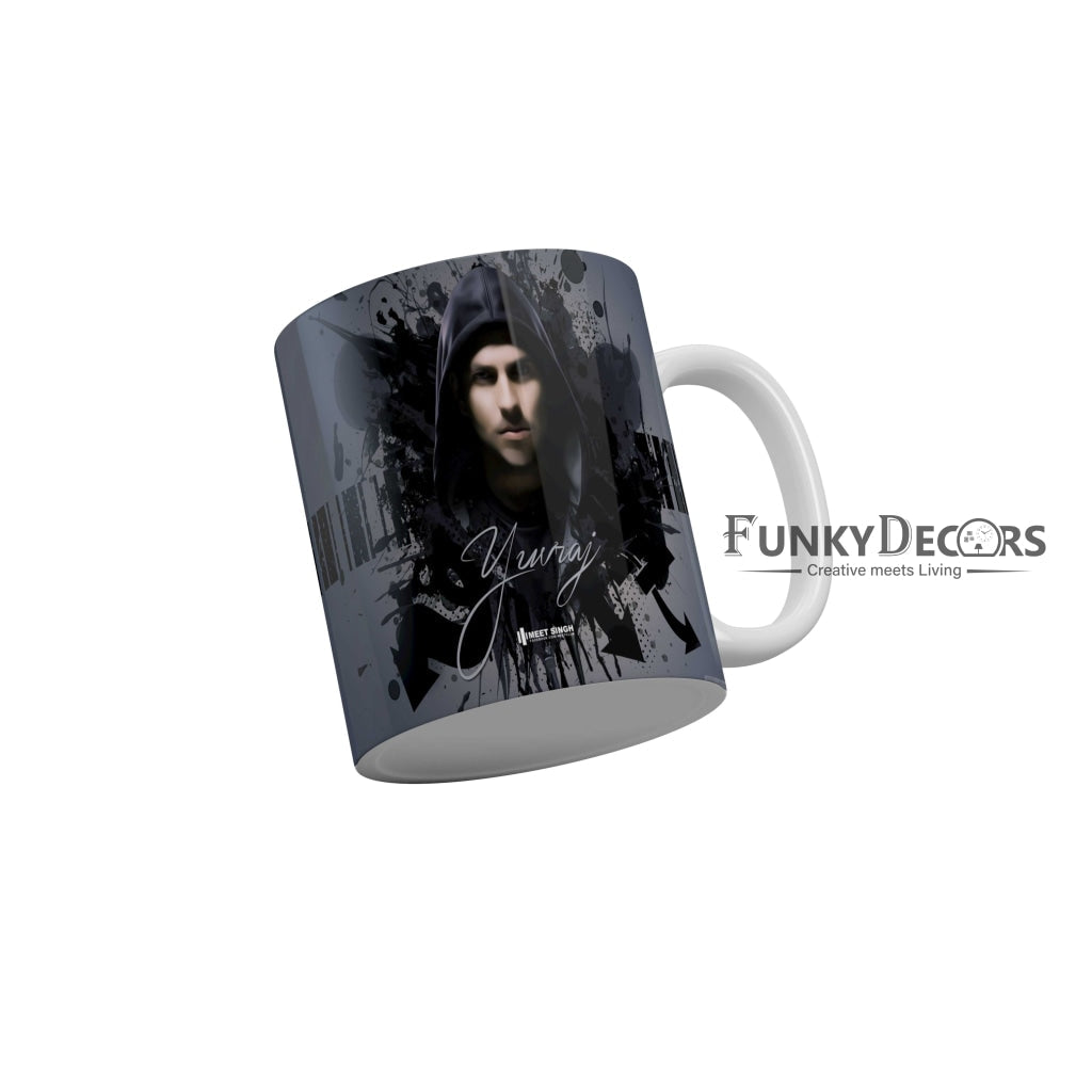 Yuvraj singh Mumbai Indians Coffee Ceramic Mug 350 ML-FunkyDecors