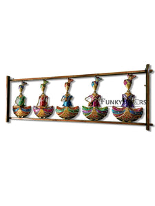 5 Sardar Musician Traditional Metal Wall Art Frame- Funkydecors