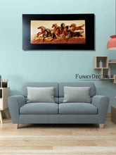 Load image into Gallery viewer, 8 Horses Modern 3D Stone Carving Wall Art- Funkydecors
