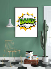 Load image into Gallery viewer, A Comic Note - Pop Art Frame For Wall Decor- Funkydecors Xs / Black Posters Prints &amp; Visual Artwork
