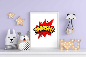 A Comic Note - Pop Art Frame For Wall Decor- Funkydecors Xs / White Posters Prints & Visual Artwork