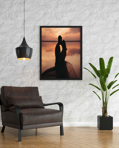 A Frame Of Love - Art For Wall Decor- Funkydecors Xs / Black Posters Prints & Visual Artwork