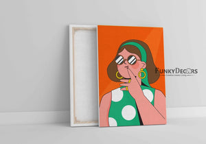 Artistic Women Design Portrait Art Frame For Wall Decor- Funkydecors Posters Prints & Visual Artwork