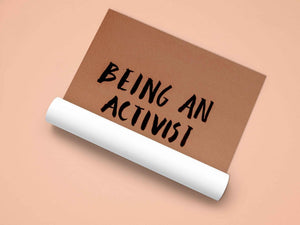 Being An Activist Is About Getting Things Done Quotes Art Frame For Wall Decor- Funkydecors Xs /