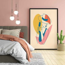 Load image into Gallery viewer, Colour Block Design Portrait Art Frame For Wall Decor- Funkydecors Xs / Black Posters Prints &amp;

